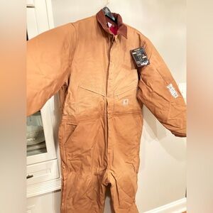 NWT Vintage Carhartt Duck Coverall Quilt Lined Made in USA 52 Tall